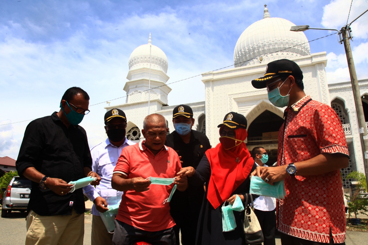 DPRK Banda Aceh Sosialisasikan Penggunaan Masker untuk Masyarakat
