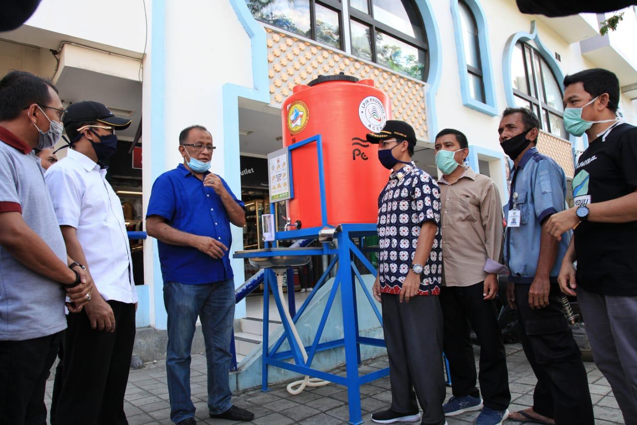 DPRK Banda Aceh Apresiasi Pemasangan Wastafel Portable Oleh LPJK Provinsi Aceh