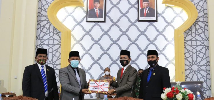 DPRK Terima Berkas Raqan APBK Banda Aceh Tahun Anggaran 2021