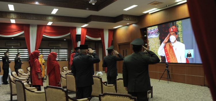 [FOTO]: Ketua DPRK Ikut Upacara Peringatan Detik-Detik Proklamasi Bersama Presiden