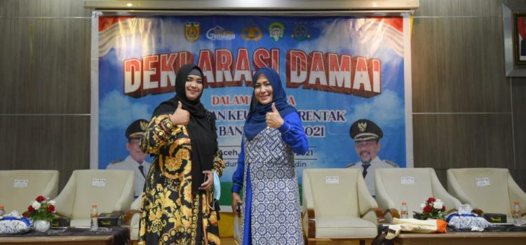 Dewan Kota Apresiasi Deklarasi Pilchiksung Damai di Banda Aceh