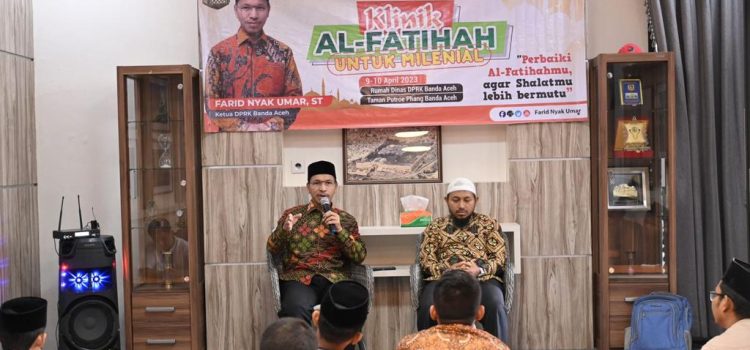 Ketua DPRK Banda Aceh Buka Klinik Al-Fatihah Bersama Milenial