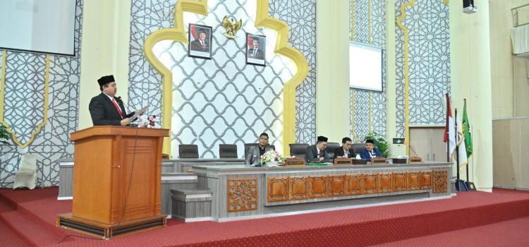 Fraksi DPRK Banda Aceh Sampaikan Pandangan Terkait Raqan RPJM