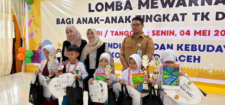 ‎Semarak Lomba Mewarnai Anak di Banda Aceh, Tumbuhkan Kreativitas dan Jiwa Mandiri Sejak Dini